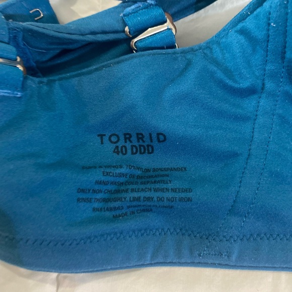 Torrid Blue 40DDD underwire Tshirt bra - Picture 4 of 4